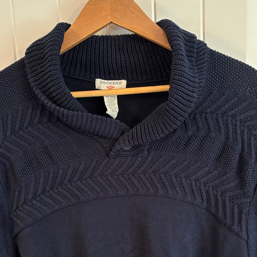 Dockers Men's Dark Blue “Deep Night” Turtleneck Sweater